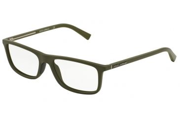 Image of Dolce&amp;Gabbana RUBBER EVOLUTION DG5013 Bifocal Prescription Eyeglasses 2777-55 - Military Green Rubber Frame