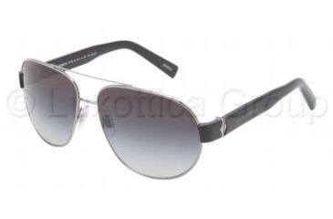 Image of Dolce&amp;Gabbana SICILIAN HINGE DG2117 Sunglasses 04/T3-6113 - Gunmetal Frame, Gray Gradient Lenses