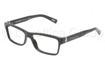 Image of Dolce&amp;Gabbana SICILIAN HINGE DG3129 Progressive Prescription Eyeglasses 501-5315 - Black Frame