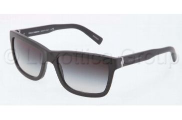 Image of Dolce&Gabbana SICILIAN HINGE DG4161 Single Vision Prescription Sunglasses DG4161-19348G-5718 - Lens Diameter 57 mm, Frame Color Matte Black