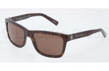 Image of Dolce&Gabbana SICILIAN HINGE DG4161 Single Vision Prescription Sunglasses DG4161-502-73-5718 - Lens Diameter 57 mm, Frame Color Havana
