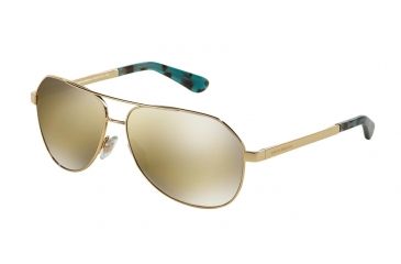 Image of Dolce&amp;Gabbana SICILIAN TASTE DG2144 Single Vision Prescription Sunglasses DG2144-02-F9-59 - Lens Diameter 59 mm, Frame Color Gold