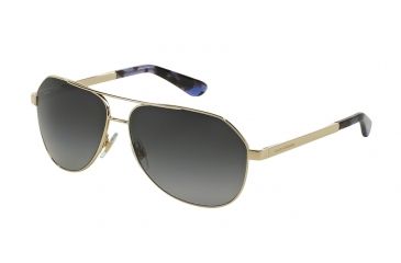 Image of Dolce&amp;Gabbana SICILIAN TASTE DG2144 Single Vision Prescription Sunglasses DG2144-1253T3-59 - Lens Diameter 59 mm, Frame Color Pale Gold