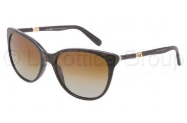 Image of Dolce&amp;Gabbana SICILY DG4156 Sunglasses 1965T5-5617 - Brown Marble Frame, Polarized Brown Gradient Lenses