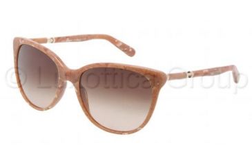 Image of Dolce&amp;Gabbana SICILY DG4156 Sunglasses 268513-5617 - Camel Marble Frame, Brown Gradient Lenses
