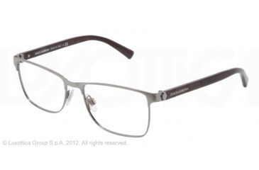 Image of Dolce&amp;Gabbana SMALL SICILIAN HINGE DG1248 Progressive Prescription Eyeglasses 090-53 - Gunmetal Frame