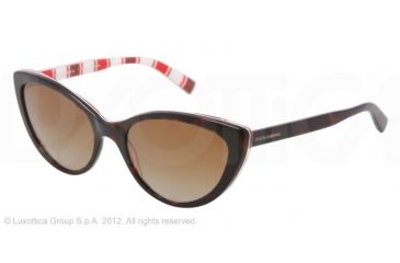 Image of Dolce&amp;Gabbana STRIPES SPECIAL PROJECT DG4181P Single Vision Prescription Sunglasses DG4181P-2718T5-56 - Lens Diameter 56 mm, Lens Diameter 56 mm, Frame Color Top Havana On Stripes