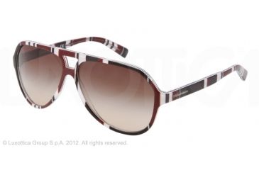 Image of Dolce&amp;Gabbana STRIPES SPECIAL PROJECT DG4182P Progressive Prescription Sunglasses DG4182P-272113-60 - Lens Diameter 60 mm, Lens Diameter 60 mm, Frame Color Stripes Brown/black/white
