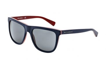 Image of Dolce&amp;Gabbana URBAN DG4229 Single Vision Prescription Sunglasses DG4229-187287-55 - Lens Diameter 55 mm, Frame Color Top Blue On Matte Red