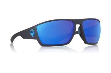 Image of Dragon Cutback H2O Sunglasses- Mens, Matte Black/Blue Ion, 35143-Matte Black/Blue Ion