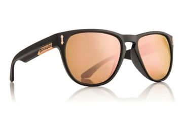 Image of Dragon Marquis Sunglasses-Matte Black-Rose Gold