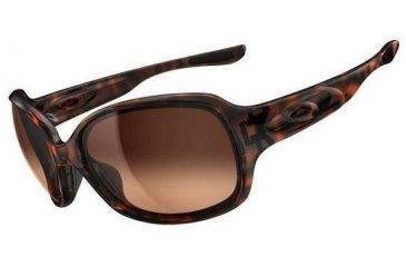 Image of Oakley Drizzle Asian Fit Tortoise Frame w/ Dark Brown Gradient Lenses Sunglasses OO9186-04