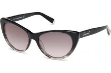 Image of DSquared DQ0079 Sunglasses - Black Frame Color, Gradient Smoke Lens Color
