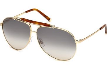 Image of DSquared DQ0082 Sunglasses - Shiny Rose Gold Frame Color, Gradient Smoke Lens Color
