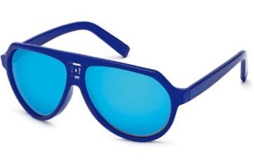 Image of DSquared DQ0093 Sunglasses - Matte Gun Metal Frame Color, Blue Mirror Lens Color
