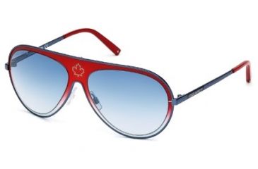 Image of DSquared DQ0104 Sunglasses - Red Frame Color