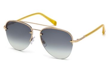 Image of DSquared DQ0143 Sunglasses - Gold Frame Color, Gradient Blue Lens Color