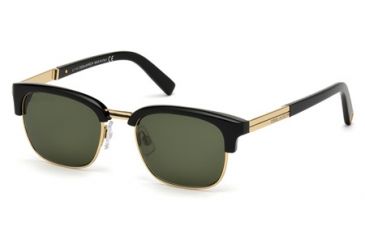 Image of DSquared DQ0151 Sunglasses - Shiny Black Frame Color, Green Lens Color