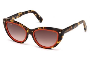 Image of DSquared DQ0170 Sunglasses - Coloured Havana Frame Color