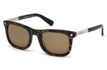 Image of DSquared DQ0178 Sunglasses - Dark Brown Frame Color, Brown Lens Color