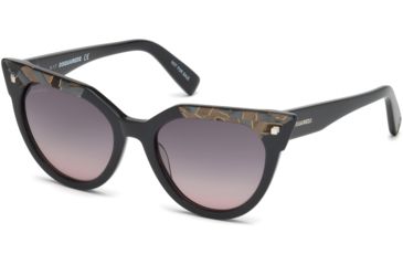 Image of DSquared DQ0277 Sunglasses - Grey Frame Color, Gradient Smoke Lens Color