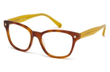 Image of DSquared DQ5179 Eyeglass Frames - Blonde Havana Frame Color