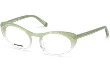 Image of DSquared DQ5224 Eyeglass Frames - Matte Light Green Frame Color