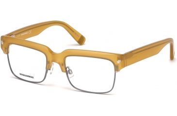 Image of DSquared DQ5231 Eyeglass Frames - Matte Yellow Frame Color, Matte Yellow Lens Color