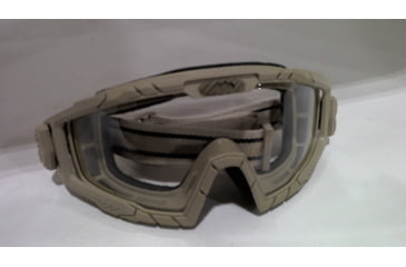 Image of EDEMO Oakley SI Ballistic 2.0 Goggles, Dark Bone Frame, Clear Lens OO7035-05, EDEMO1