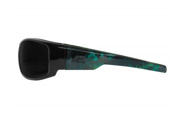 Image of Edge Eyewear Caraz Apocalypse 1 Sunglasses, Black &amp; Green Skull Frame, Smoke Lenses, HZ116-A1