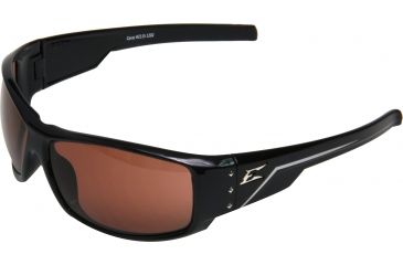Image of Edge Eyewear Caraz Safety Glasses Black Frame Copper Driving Lens Hz115