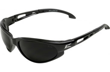 Image of Edge Eyewear Dakura Safety Glasses Black Frame Polarized Smoke Lens Tsm216