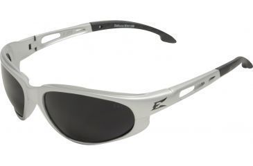 Image of Edge Eyewear Dakura Safety Glasses Silver Frame Smoke Lens Sw126