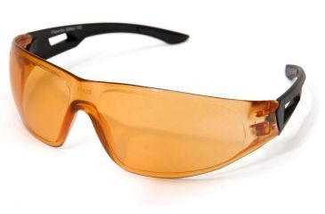 Image of Edge Eyewear Dragon Fire Safety Glasses - Black Frame, Tiger's Eye Lens XDF610