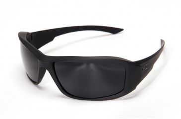 Image of Edge Eyewear Hamel Thin Temple Sunglasses, Soft-Touch Matte Black Frame / G-15 Vapor Shield L, XH61-G15-TT