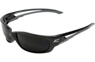 Image of Edge Eyewear Kazbek Xl Safety Glasses Black Frame Smoke Lens Sk Xl116