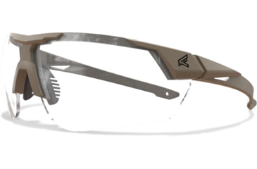 Image of Edge Eyewear Phantom Rescue Shooting Glasses, Tan499 Frame, Clear Vapor Shield Lenses, Standard, PR21VS