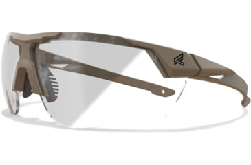 Image of Edge Eyewear Phantom Rescue Shooting Glasses, Tan499 Frame, Photochromic Vapor Shield Lenses, Standard, PR21PCVS