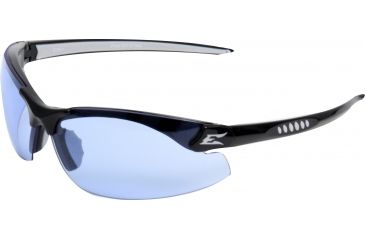 Image of Edge Eyewear Zorge Safety Glasses Black Frame Light Blue Lens Dz113
