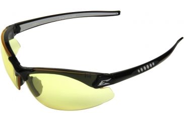 Image of Edge Eyewear Zorge Safety Glasses Black Frame Yellow Lens Dz112