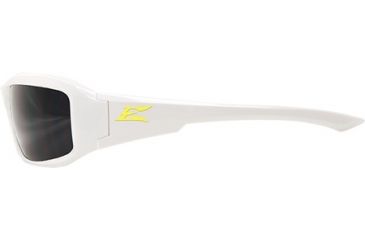 Image of Edge Safety Brazeau Torque with Yellow E Logo, Smoke Lens, White Frame, XB146-E1