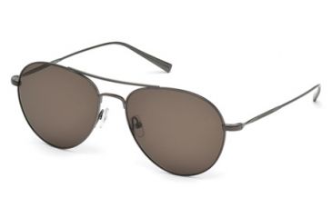 Image of Ermenegildo Zegna EZ0033 Sunglasses - Shiny Gun Metal Frame Color, Roviex Lens Color