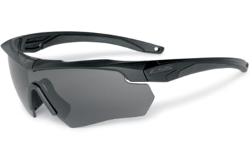 Image of ESS Crossbow 2X Eyeshields Shooting Safety Glasses, Black Frame, Clear/Smoke Lenses 740-0504