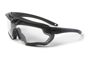 Image of ESS Crossbow One with Gasket PPE Response Kit, Black Frame, Clear Lens, Medium/Large, EE9007-15