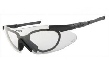 Image of ESS ICE 2pt4 Eyeshield/Profile NVG Goggle, High Impact Nylon Black Frame, RX Lens Inserts 0311