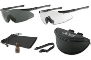 Image of ESS ICE 2.4 Interchangeable Component Eyeshield Safety Glasses 2-Lens Kit - 6in. temples 740-0003