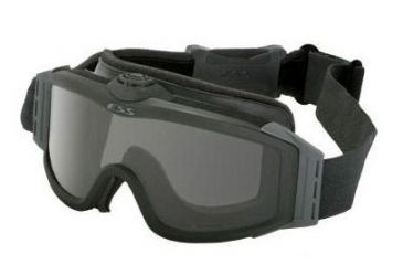 Image of ESS Profile TurboFan Military/Tactical Goggles - Black Frame, Clear &amp; Smoke Gray Lenses