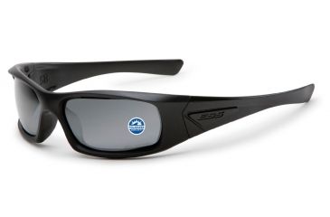 Image of ESS Sunglasses 5B Black Frame/Polarized Mirrored Gray Lens EE9006-03