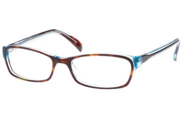 Image of Exces 3072 Single Vision Prescription Eyeglasses, Tortoise/Light Blue Frame, EX3072179SV