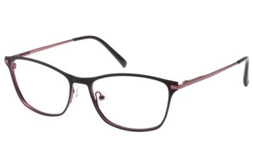 Image of Exces 3133 Single Vision Prescription Eyeglasses, Black/Pink Frame, EX3133551SV